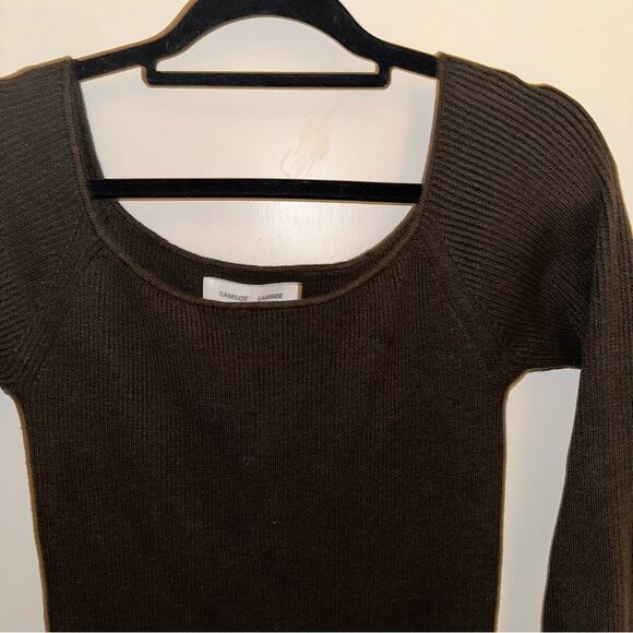 Samsoe & Samsoe dark green knit dress - Picture 2 of 2